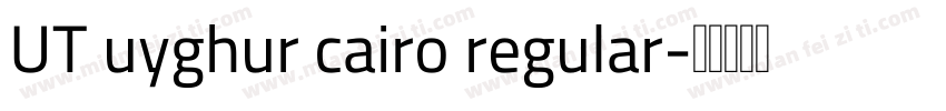 UT uyghur cairo regular字体转换
